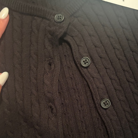 Black Button-Up Cardigan - Picture 4 of 4